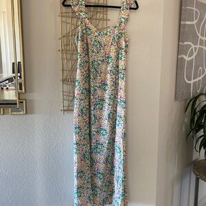 Cute frilly sleeved Loft maxi sundress